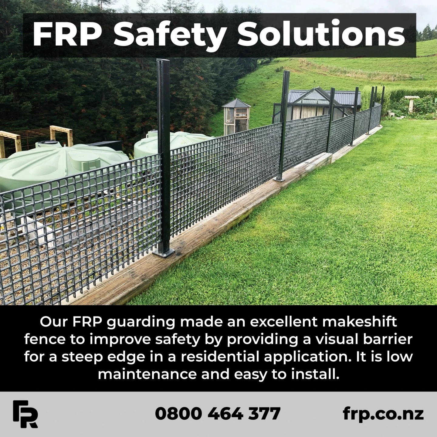 Get your outdoor space ready for summer!

#frp #frpproducts #guarding #gardens #residential #diyprojects #nzarchitects #fencing