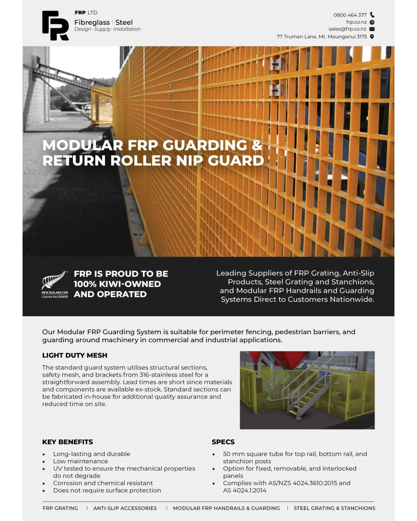Enquire to FRP modular safety guarding today.

#frp #frpproducts #industrial #commercial #guarding #machinery #safety #engineers #engineering