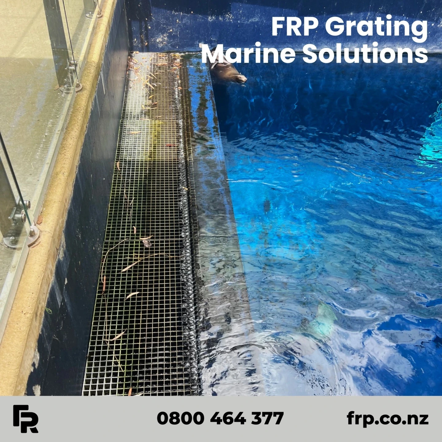 FRP non-slip grating is great in marine areas. It's durable and long-lasting, resistant to corrosion and won't leach harmful chemicals into the water. Enquire today!

#frp #frpgrating #marina #marine #commercial #nzarchitects #marinenz #zoos