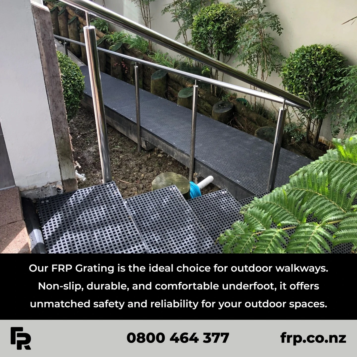 Enquire today!

#frp #frpproducts #residential #diyprojects #stairways #walkways #landscaping #nzarchitects #nzconstruction