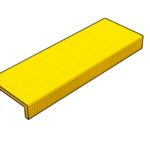 FRP anti-slip ramp cleat colza yellow RAL 1021