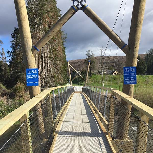 FRP Swing Bridge Mini Mesh Grating Path Municipal Applications
