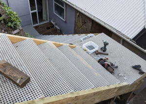 FRP Mini Mesh Grating residential outdoor stairways.