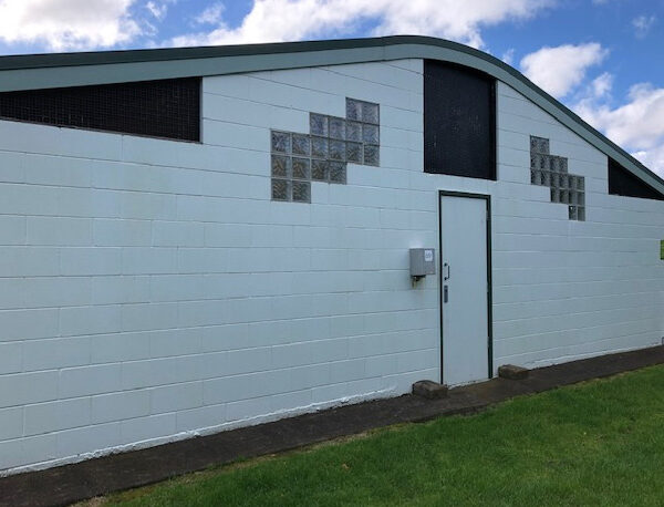 Ablution block.
