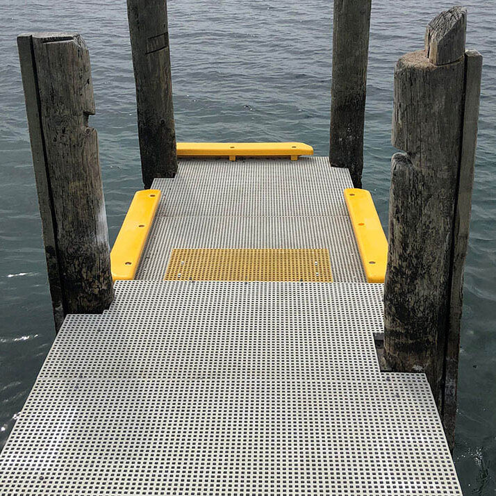 FRP mini mesh grating jetty walkway.