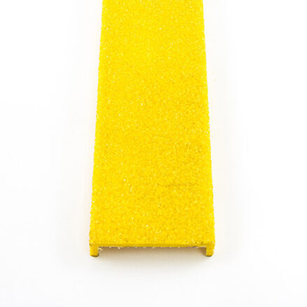 FRP anti-slip ramp cleat sample yellow.