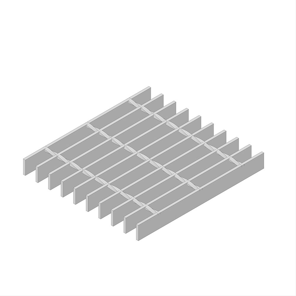 Render of steel mesh grating.