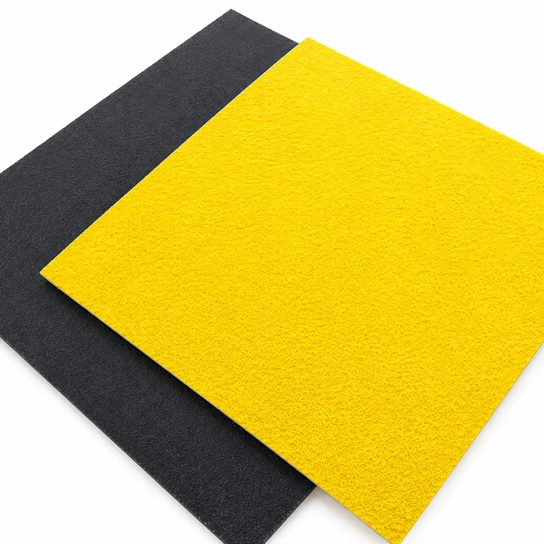 FRP anti-slip flat sheet black and yellow sheets.