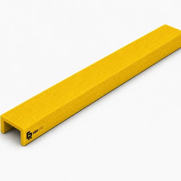 FRP ladder rung cover yellow render.